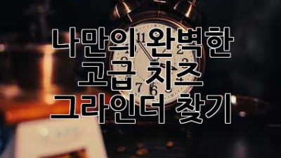 나만의 완벽한 고급 치즈 그라인더 찾기